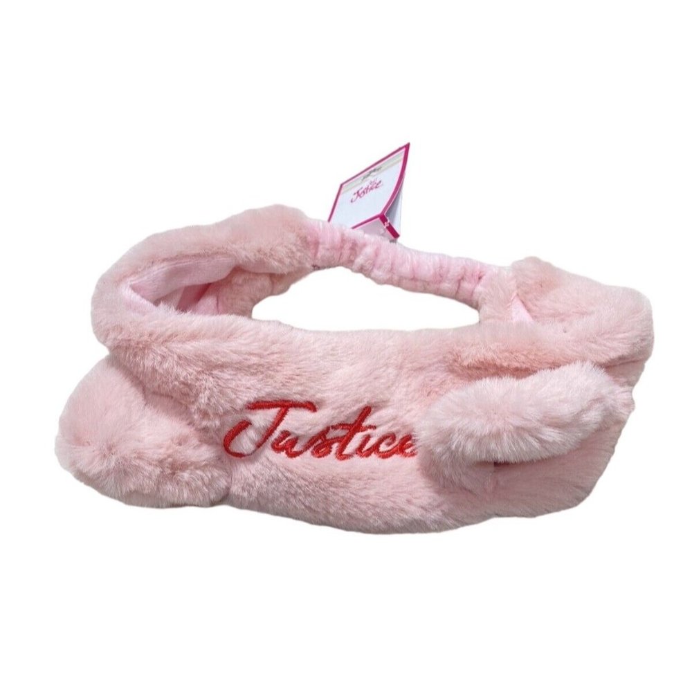 Justice Girls Pink Makeup/Hair/Sleep Headband - New